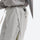 Breathable trail pants with belt and vents - off-white cargo hiking pants with gray top, for wet-weather trekking