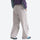 Breathable lightweight wide-leg trail pants - light gray wide-leg hiking pants with purple top, back standing view