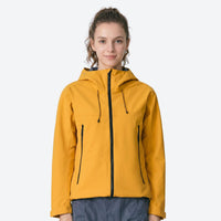 
                  
                    Men's compact hardshell with built-in storage - yellow packable hardshell jacket views, for hiking and trail running
                  
                