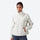 Slim fit fleece-lined jacket for women - purple and white color variants side and back views, for travel and casual outings
