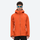 High-performance waterproof jacket for men - orange color variant front and back views, for travel and everyday wear