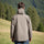 Men's waterproof Toray fabric outdoor jacket - khaki taupe jacket views, for mountain and trail activities