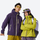 Waterproof softshell jacket fleece-lined - side and back views, for mountain and trail activities
