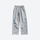 Water-repellent fleece hiking pants for cold days - light gray fleece-lined hiking pants, for cold-weather trekking
