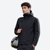 
                  
                    Men's waterproof Toray fabric outdoor jacket - black jacket views, for everyday urban wear in cold weather
                  
                