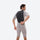 Men's short-sleeve full-leg wetsuit - gray men's wetsuit views, on-model back hood view, for paddleboarding and kayaking