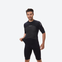 
                  
                    Men's short-sleeve full-leg wetsuit - black men's wetsuit views, for water sports in warm conditions
                  
                