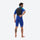 Loom men's 2mm shorty one-piece wetsuit - blue men's wetsuit views, on-model side view, for paddleboarding and kayaking
