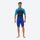 Men's 2mm neoprene spring suit - blue men's wetsuit views, on-model front view, for snorkeling and swimming