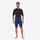 Loom men's 2mm shorty one-piece wetsuit - gray men's wetsuit views, on-model hood side view, for surfing and bodyboarding