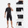 Loom men's 2mm shorty one-piece wetsuit - black men's wetsuit views, for water sports in warm conditions