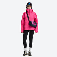 
                  
                    Women's 3L rain jacket under 300g - hot pink color variants and front views, for travel and everyday wear
                  
                