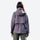 Curve women's 3L hardshell waist-cinching jacket - lavender mauve jacket front and lifestyle views, for everyday outdoor wear