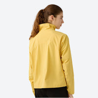 
                  
                    Slim fit fleece-lined jacket for women - purple and white color variants side and back views, on-model back view
                  
                