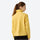 Slim fit fleece-lined jacket for women - purple and white color variants side and back views, on-model back view