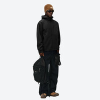 
                  
                    Seamless waterproof softshell jacket - close-up details of seamless construction, for travel and everyday wear
                  
                