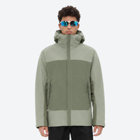 
                  
                    Men's PFC-free 10K waterproof winter jacket - sage green 3-in-1 hardshell views, for winter commuting and urban wear
                  
                