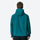 Men's compact hardshell with built-in storage - teal packable hardshell jacket views, for cycling and active outdoor pursuits