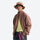 Reversible lightweight jacket for outdoor and daily wear - bronze brown dual-side jacket views, on-model full-body front view