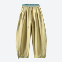 
                  
                    Breathable knit trail pants with cuffed hem - terracotta brown knit cargo pants, for camping and outdoor weekends
                  
                