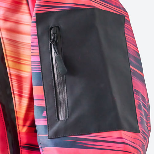 Ski pass pocket