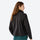Slim fit fleece-lined jacket for women - close-up details of stand collar and slim fit, for travel and casual outings