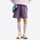 Breathable lightweight trail shorts - purple quick-dry shorts with scarf at waist, for cycling and outdoor weekends