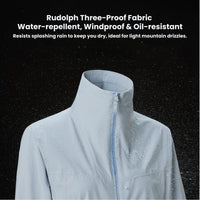 
                  
                    Women's fleece softshell jacket with stand collar - close-up details of stand collar and slim fit
                  
                