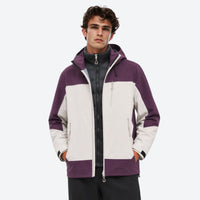 
                  
                    3L waterproof 3-in-1 jacket system - detail shots of 3-in-1 system and technical features, 3L waterproof breathable fabric
                  
                