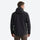Men's 3L hardshell jacket ultra-light - black color variant front views, on-model side view, for rain and wind protection