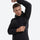 Men's 3L rain jacket under 300g - black color variant front views, for travel and everyday wear