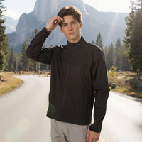 
                  
                    Men's lightweight 3-layer outdoor jacket - black men's golf jacket views, for everyday urban wear in rain
                  
                