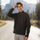Men's lightweight 3-layer outdoor jacket - black men's golf jacket views, for everyday urban wear in rain