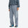 Breathable trail pants with belt and vents - gray blue cargo hiking pants with matching top, for hiking and trail walking