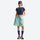 Water-repellent nylon shorts for outdoor - mint green quick-dry shorts with waist pouch, for cycling and outdoor weekends