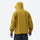 Seamless waterproof softshell jacket - mustard and beige color variants front views, for rain and wind protection