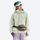 Women's antimicrobial rain jacket - hot pink jacket front view, on-model front view, for hiking and outdoor adventures