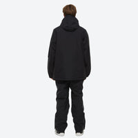 
                  
                    Unisex waterproof 2L snow jacket and bib pants - black and white colorblock, for skiing and snowboarding
                  
                