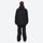 Unisex waterproof 2L snow jacket and bib pants - black and white colorblock, for skiing and snowboarding