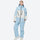 Unisex snowboard jacket and bibs set - rose pink jacket with rose pink pants, for skiing and snowboarding