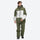 Unisex snowboard jacket and bibs set - olive green jacket with olive pants, for powder and piste riding