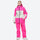 Unisex snowboard jacket and bibs set - ice blue jacket with ice blue pants, for powder and piste riding