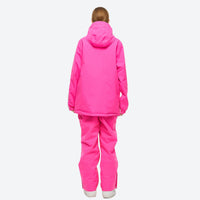 
                  
                    Unisex snowboard jacket and bibs set - ice blue bib pants, for resort and backcountry days
                  
                
