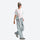 Breathable relaxed trail pants with drawcord waist - light blue quick-dry hiking pants with white tee