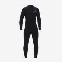 
                  
                    Unisex 3mm long-sleeve wetsuit - men's black wetsuit with knee protection views, for water sports in cool conditions
                  
                
