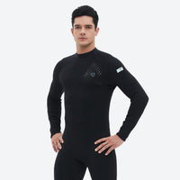 
                  
                    Men's and women's full neoprene wetsuit with knee protection - men's black wetsuit with knee protection views
                  
                