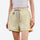 PFC-free eco trail shorts with quick-dry shell - yellow water-repellent shorts with white top, for running and trail running