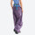 Breathable lightweight wide-leg trail pants - purple wide-leg hiking pants with blue waist belt, for hiking and trail walking