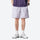 Breathable lightweight trail shorts - lavender quick-dry shorts with purple tee, for hiking and trail walking