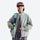 Dual-side wear softshell with stand collar - rainy porcelain teal dual-side jacket views, for hiking and outdoor adventures